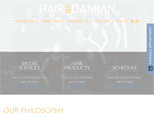 Tablet Screenshot of hairbydamian.com